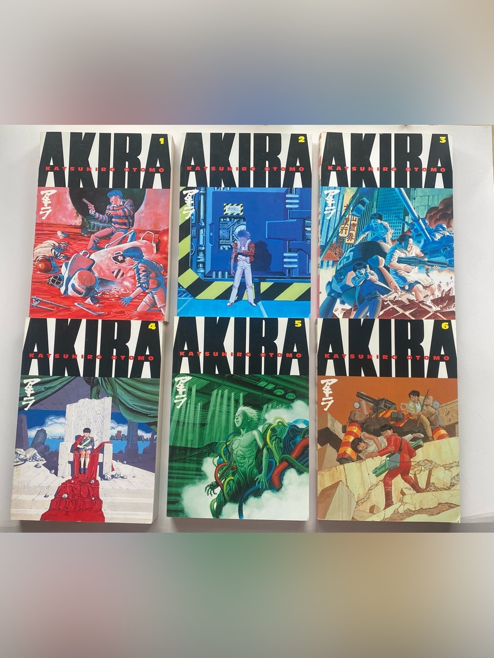 AKIRA Manga Complete Collection Vol 1-6 Set by Katsuhiro Otomo (Paperback)